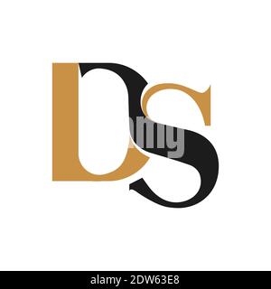 Initial letter ds logo or sd logo vector design template Stock Vector