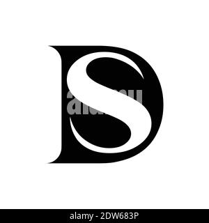 Initial letter ds logo or sd logo vector design template Stock Vector