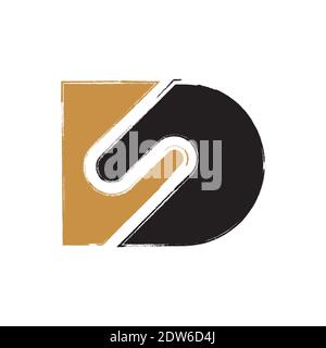 Initial letter ds logo or sd logo vector design template Stock Vector