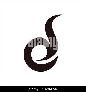 Initial letter ds logo or sd logo vector design template Stock Vector