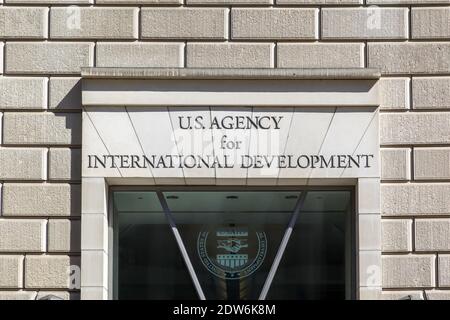 US Customs and Border Protection building entrance sign - Washington ...