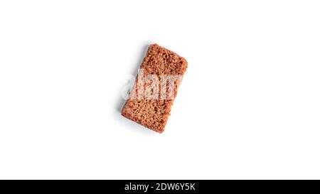 Сroutons on white background. View from the top. High quality photo Stock Photo