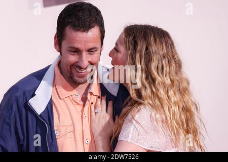 Adam Sandler and Drew Barrymore attend the Blended premiere at TCL Chinese Theatre, in Hollywood, Los Angeles, CA, USA on May 21, 2014. Photo by Julian Da Costa/ABACAPRESS.COM Stock Photo