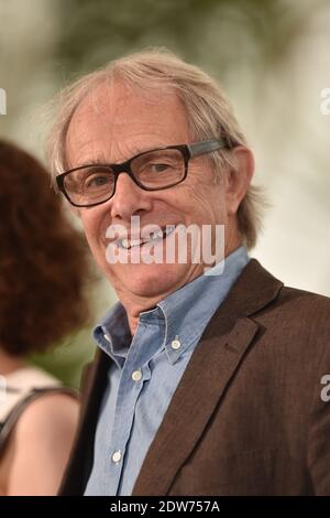 Ken Loach posing at the photocall for the film Jimmy’s Hall held at the Palais Des Festivals as part of the 67th Cannes Film Festival in Cannes, France on May 22, 2014. Photo by Lionel Hahn/ABACAPRESS.COM Stock Photo