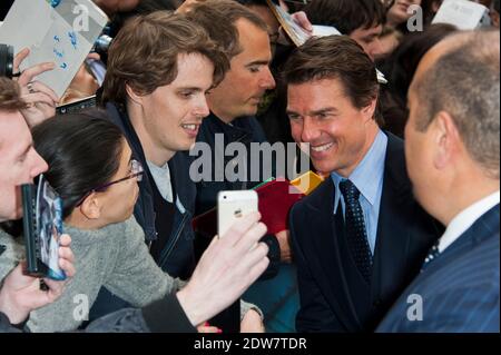 Tom Cruise arriving for the France premiere of 'Edge of Tomorrow' held at the UGC Normandie theater in Paris, France on May 28, 2014. Photo by Nicolas Genin/ABACAPRESS.COM Stock Photo