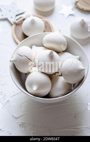 Cinnamon meringue Stock Photo