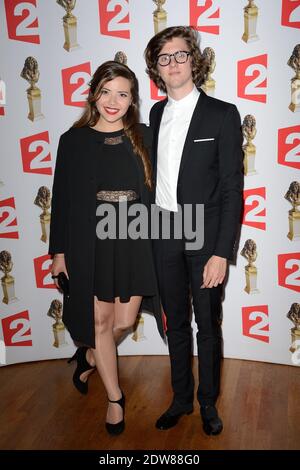 Thomas Soliveres and Nassima Benchicou attending the premiere of 'Mea