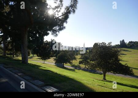 Glendale, California, USA 21st December 2020 A general view of atmosphere of Wallace Beery's Grave in Vale of Memory Section at Forest Lawn Memorial Park on December 21, 2020 in Glendale, California, USA. Photo by Barry King/Alamy Stock Photo Stock Photo