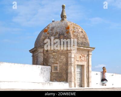 Inside Peniche fortress in the municipality of Leiria district called Fortaleza de Peniche Stock Photo