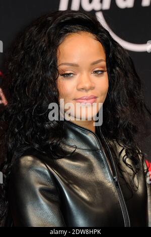 Rihanna attending a press conference for the unveiling of her T-shirt held at the Hard Rock Cafe in Paris, France on June 5, 2014. Photo by Alban Wyters/ABACAPRESS.COM Stock Photo