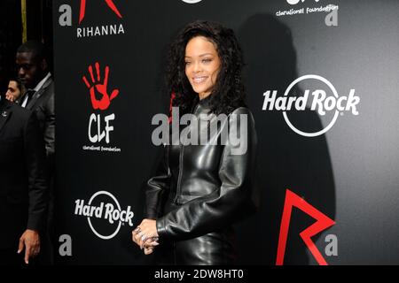 Rihanna attending a press conference for the unveiling of her T-shirt held at the Hard Rock Cafe in Paris, France on June 5, 2014. Photo by Alban Wyters/ABACAPRESS.COM Stock Photo