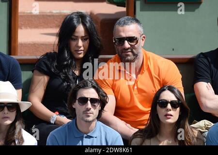 Sofia Essaidi, Amel Bent and her boyfriend Patrick Antonelli attending Day 12 of the French Open 2014 held at Roland-Garros stadium on June 5, 2014 in Paris, France. Photo by Laurent Zabulon/ABACAPRESS.COM Stock Photo