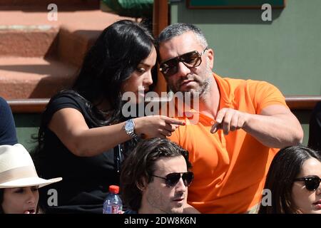 Amel Bent and her boyfriend Patrick Antonelli attending Day 12 of the French Open 2014 held at Roland-Garros stadium on June 5, 2014 in Paris, France. Photo by Laurent Zabulon/ABACAPRESS.COM Stock Photo