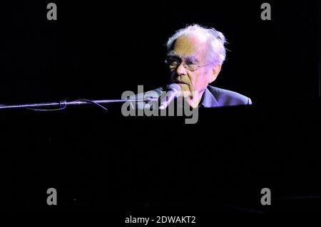 French musician and composer Michel Legrand performs live on stage at the Imperial Palace of Compiegne during the third 'Palais en Jazz' Festival, on June 28, 2014 in Compiegne, France. Photo by Edouard Bernaux/ABACAPRESS.COM Stock Photo