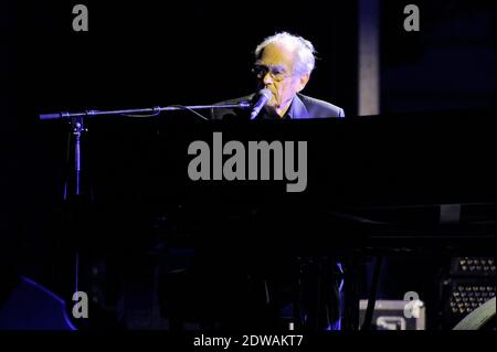 French musician and composer Michel Legrand performs live on stage at the Imperial Palace of Compiegne during the third 'Palais en Jazz' Festival, on June 28, 2014 in Compiegne, France. Photo by Edouard Bernaux/ABACAPRESS.COM Stock Photo