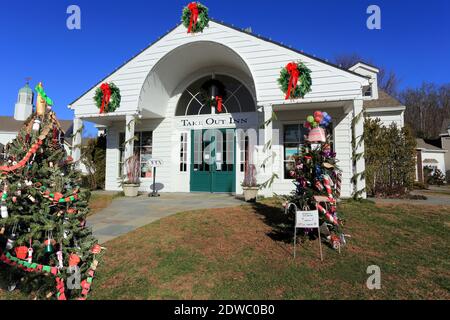 Stony Brook Village Long Island New York Stock Photo