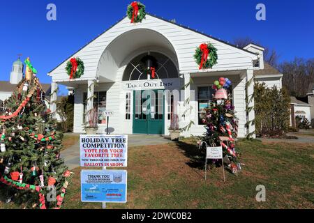 Stony Brook Village Long Island New York Stock Photo