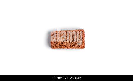 Сroutons on white background. View from the top. High quality photo Stock Photo