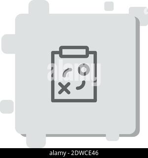 strategic plan vector icon modern simple vector illustration Stock Vector
