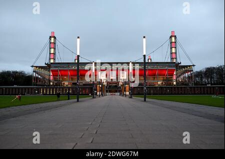 Cologne, Germany. 22nd Dec, 2020. Football: DFB Cup, 1. FC Köln - VfL Osnabrück, 2nd round at RheinEnergieStadion: View of the stadium before the match. Credit: Frederic Scheidemann/Getty Images Europe/Pool/dpa/Alamy Live News Stock Photo