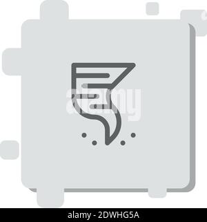 tornado vector icon modern simple vector illustration Stock Vector