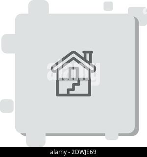basement vector icon modern simple vector illustration Stock Vector