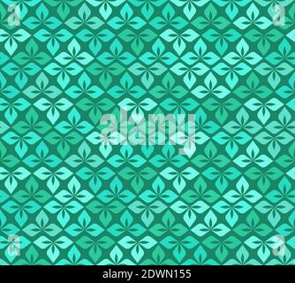 leaves pattern. plant emerald leaf ornament. For labels, packaging or fabric. Stock Vector