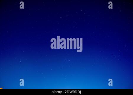 Starry dark blue night sky Stock Photo