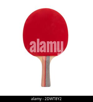 Table tennis racket isolated on white background Stock Photo