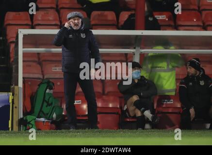 Grimsby manager Ian Holloway during the Sky Bet League Two match at Blundell Park, Grimsby. Stock Photo