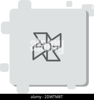 pinwheel vector icon modern simple vector illustration Stock Vector