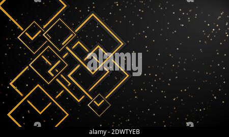 Geometric design of overlapping squares. modern vector background. Stock Vector