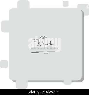 isha prayer vector icon modern simple vector illustration Stock Vector