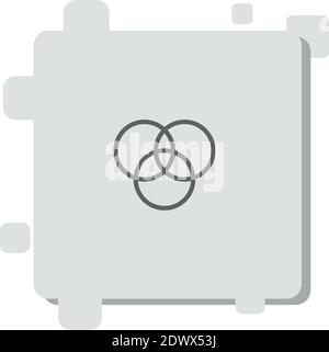 color filters vector icon modern simple vector illustration Stock Vector