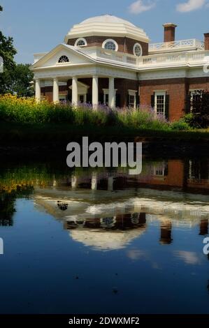 Monticello, Home of Thomas Jefferson. Charlottesville. VA. USA Stock Photo
