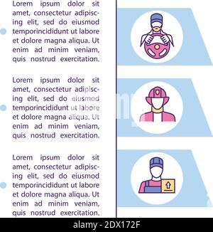 High risk industries concept icon with text Stock Vector