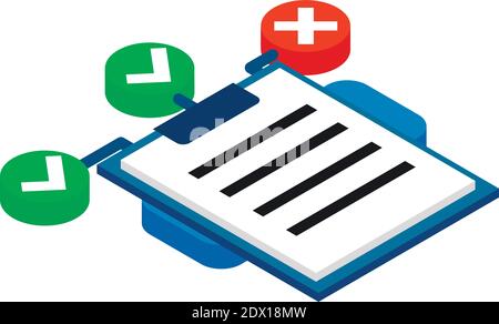 Strategy plan icon. Isometric illustration of strategy plan vector icon for web Stock Vector