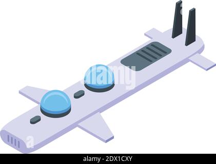 Sea modern bathyscaphe icon. Isometric of sea modern bathyscaphe vector icon for web design isolated on white background Stock Vector