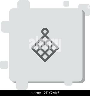 pot holder vector icon modern simple vector illustration Stock Vector