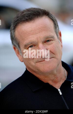 US actor Robin Williams has been found dead, aged 63, in an apparent suicide, California police say Monday August 11, 2014. Marin County Police said he was pronounced dead at his home shortly after officials responded to an emergency call around noon local time. Williams was famous for films such as Good Morning Vietnam and Dead Poets Society and won an Oscar for his role in Good Will Hunting; File photo : Robin Williams attends the world premiere of Warner Bros 'Happy Feet' at the Chinese Theatre in Hollywood. Los Angeles, CA, USA, on November 12, 2006. Photo by Lionel Hahn/ABACAPRESS.COM Stock Photo