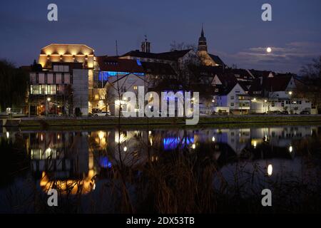 'Unterer See' in evening light Stock Photo