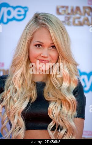 Kelli Berglund attends the world premiere of Marvel's 'Guardians Of The Galaxy' at the Dolby Theatre in Los Angeles, CA, USA on July 21, 2014. Photo by Lionel Hahn/ABACAPRESS.COM Stock Photo