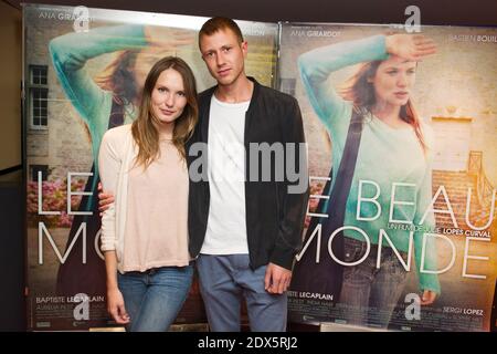 Ana Girardot and Bastien Bouillon attending the premiere of Le