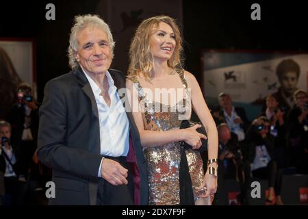 Abel Ferrara, Cristina Chiriac arriving for the premiere of the film Pasolini at the 71st Venice Film Festival in Venice, Italy, September 4, 2014. Photo by Marco Piovanotto/ABACAPRESS.COM Stock Photo