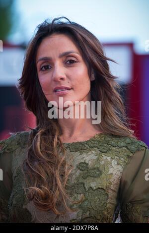 Ambra Angiolini arriving to the Awards Ceremony closing the 71st Venice Film Festival, Venice, Italy, September 6, 2014. Photo by Marco Piovanotto/ABACAPRESS.COM Stock Photo