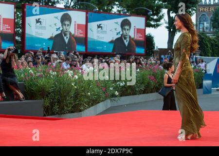 Ambra Angiolini arriving to the Awards Ceremony closing the 71st Venice Film Festival, Venice, Italy, September 6, 2014. Photo by Marco Piovanotto/ABACAPRESS.COM Stock Photo