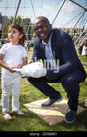 Lilian Thuram attending the 'Celebrating the 20th anniversary of the project Slave Route ' held at the UNESCO headquarters in Paris, France, on September 10, 2014. Photo by Audrey Poree/ABACAPRESS.COM Stock Photo