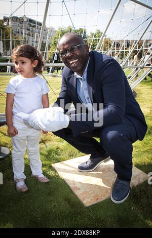 Lilian Thuram attending the 'Celebrating the 20th anniversary of the project Slave Route ' held at the UNESCO headquarters in Paris, France, on September 10, 2014. Photo by Audrey Poree/ABACAPRESS.COM Stock Photo