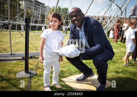 Lilian Thuram attending the 'Celebrating the 20th anniversary of the project Slave Route ' held at the UNESCO headquarters in Paris, France, on September 10, 2014. Photo by Audrey Poree/ABACAPRESS.COM Stock Photo