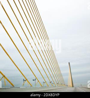 Views of the Sunshine Skyway Bridge Stock Photo